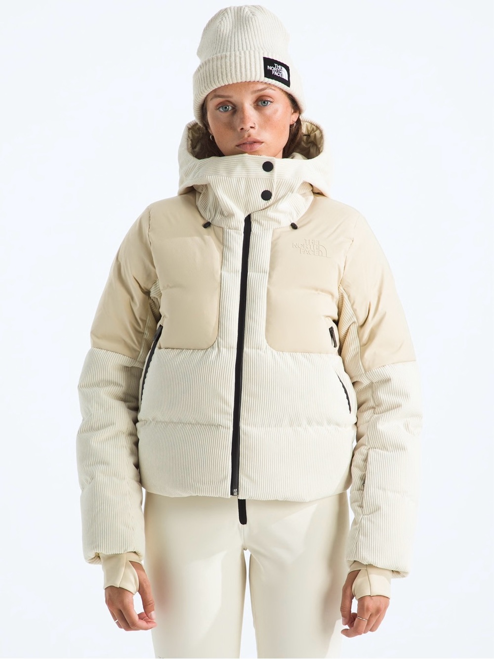The North Face Cold Spell Corduroy Cropped Down Jacket